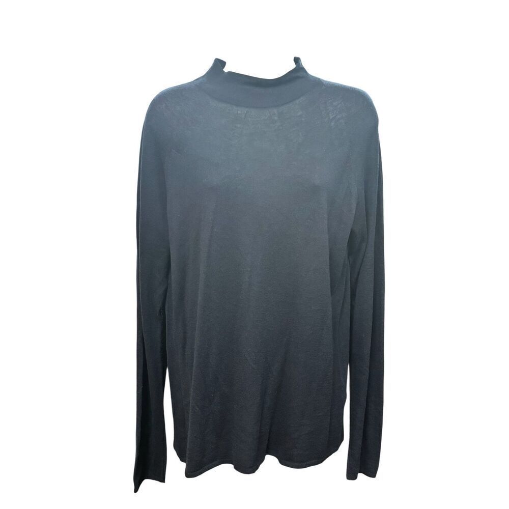 Vince Wool & Cashmere Mock Turtleneck Sweater in Navy NWT Size XL